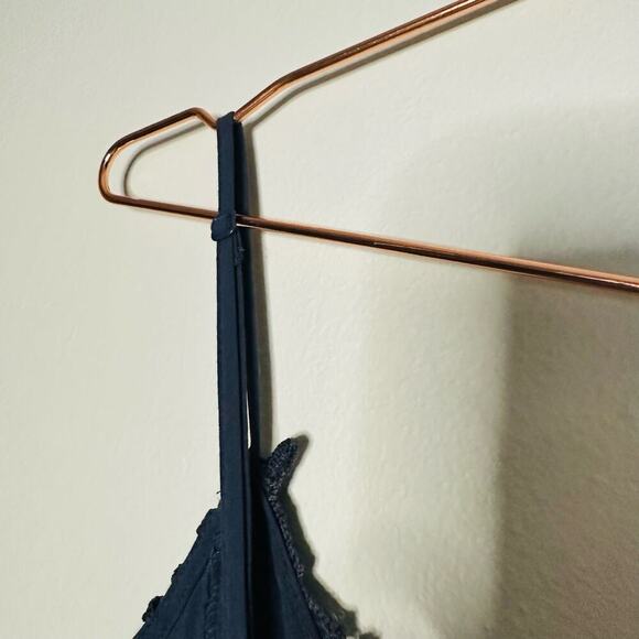 NWT Astr the Label ALine Lace Adjustable Strap Midi Dress Black Purple Size XS - Picture 11 of 12